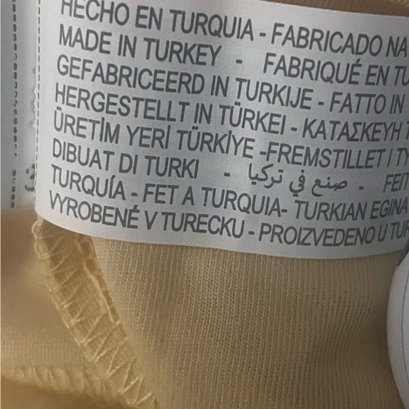 NWT Zara Light Yellow Layered Maxi Dress size large - Picture 8 of 9